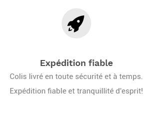 Colis livré en toute sécurité et à temps. Expédition fiable et tranquillité d'esprit!